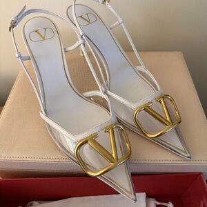 Valentino Garavani Vlogo Transparent Heels